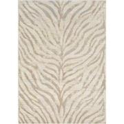 Boho Zebra Tapijt CYBELE - Grijs/Beige - 160x220 cm