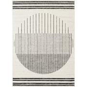 Modern Scandinavisch Tapijt ENSO - Wit/Zwart - 130x170 cm