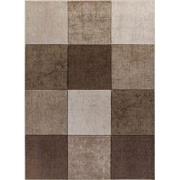 Scandinavisch Tapijt met Geruit Patroon ZANE - Bruin - 200x275 cm