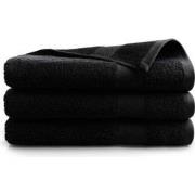 DoubleDry Handdoek Hotel Collectie - 3 stuks - 70x140 - zwart