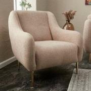 Fauteuil Simena Beige Goud