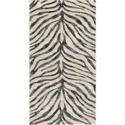 Boho Zebra Tapijt CYBELE - DonkerGrijs/Beige - 80x150 cm