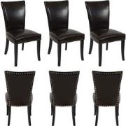 Cosmo Casa   Set van 6 eetkamerstoelen Chesterfield - Stoel keukenstoe...