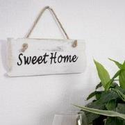 Cosmo Casa Wandbord Sweet Home - Decoratief - Houten Bord - Shabby Loo...