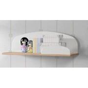 LUCEVI - Kiddy Wandplank 65cm - Hout - Wit - 65x25x21.5 cm