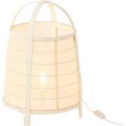 J-line - Lamp Rya Katoen/bamboe Wit Large - 36.5x36.5x52.5cm