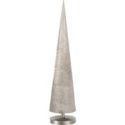 J-line - Boom Den Op Voet Aluminium Zilver Large - 16x16x57cm