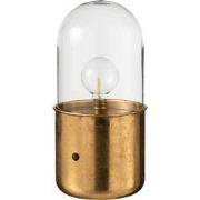 J-line - Tafellamp Antiek Led Glas/zink Goud Large - 19.5x19.5x40cm