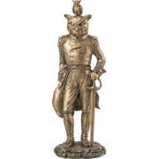 J-line - Man Uil Resin Antiek Goud - 13.5x13x38cm