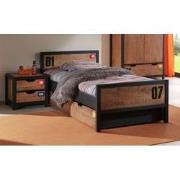 LUCEVI - Alex bed + Nachtkastje + Rolbed + 2 Deurs Kleerkast + Commode...