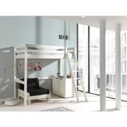 LUCEVI - Pino Mezzanine bed + Commode 2 deuren + Slaapfauteuil - Wit -...