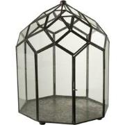 J-line - Terrarium Glas/metaal Zwart Medium - 25x25x38cm