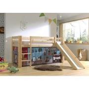 LUCEVI - Pino Halfhoogslaper H115CM + Ladder + Glijbaan + Pet Shop Gor...