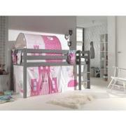 LUCEVI - Pino Halfhoogslaper H115CM + Ladder + Princess Gordijntjes + ...