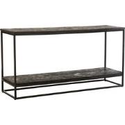 J-line - Console Grub Mango Hout Ijzer Zwart - 161.5x46.5x82cm