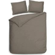 Heckett & Lane Dekbedovertrek Punto Taupe Grey 240 x 200 220 cm + 2 sl...