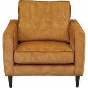 Fauteuil - Linje - velours Adore cognac 28