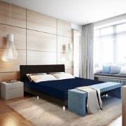 Dubbel Jersey Hoeslaken - Navy - 90x200 cm - Jersey - Villa Park - Voo...
