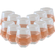 OTIX Waterglazen - Set van 12 - 300ml - Diamant vorm - Transparant - G...