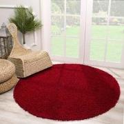 Tapijtenloods Loca Shaggy Rond Vloerkleed Rood Hoogpolig- 300 CM ROND