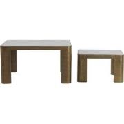 Light & Living - Salontafel OXE - Ø75x40cm - Brons - Set van 2