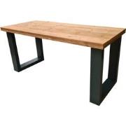 Wood4you - Kinderbureau - New England Roasted wood 150Lx70Dx75H Antrac...