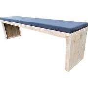 Wood4you - Tuinbank - Amsterdam steigerhout 150Lx38Dx49H cm - incl kus...