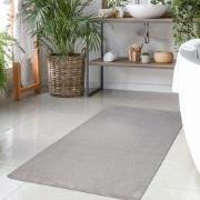 Tapijtenloods Paradise Badmat Hoogpolig Anti-Slip Grijs- 40x60 CM