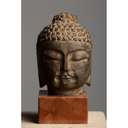 Fine Asianliving Stone Buddha Head handcarved