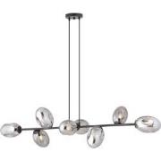 moderne hanglamp Tosi Zwart 8-lichts