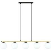 moderne hanglamp Ricci Zwart 5-lichts