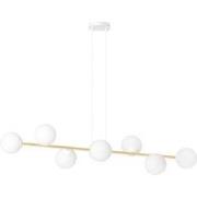 moderne hanglamp Testa Wit 8-lichts