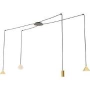 moderne hanglamp Monti Goud 4-lichts