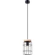 Industriële hanglamp GWiklund Hout