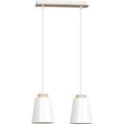 scandinavische hanglamp Romano Wit 2-lichts