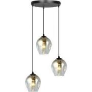 moderne hanglamp Montanari Zwart 3-lichts  - Øcm