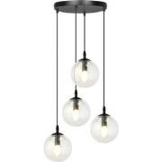 moderne hanglamp Fabbri Zwart 4-lichts  - Øcm