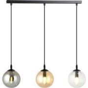 moderne hanglamp Fabbri Zwart 3-lichts