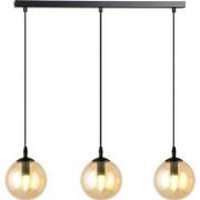 moderne hanglamp Fabbri Zwart 3-lichts