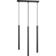 minimalistische hanglamp Longo Zwart 3-lichts