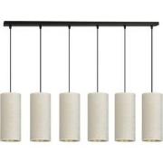 retro hanglamp Rizzo Zwart 6-lichts