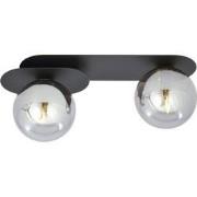 moderne plafondlamp Borghese Zwart 2-lichts