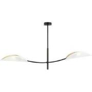 moderne plafondlamp Olivieri Zwart 2-lichts