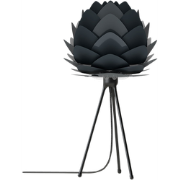 Aluvia Mini tafellamp anthracite grey - met tripod zwart - Ø 40 cm