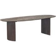 Eettafel Deens Ovaal 300cm - Donkerbruin Mangohout - Feline