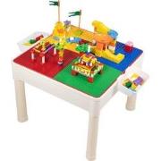 Decopatent® - 4in1 Kindertafel met Lego® & Duplo® bouwplaat - Watertaf...