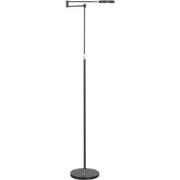 Landelijke Metalen Highlight Sun LED Vloerlamp - Zwart