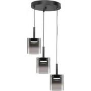 Highlight - Salerno - Hanglamp - LED - 38 x 38  x  150cm - Zwart