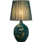 Fine Asianliving Chinese Tafellamp Porselein Teal Bloemen Handgemaakt