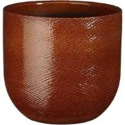 Mica Decorations Bloempot Enzo - 23x23x21 cm - Terracotta - Oker